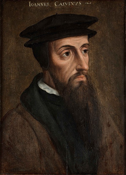 Portrait of John Calvin.