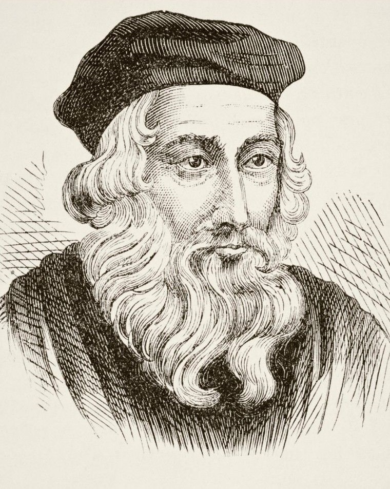 John Wycliffe - English theologian, professor at Oxford University, translation of the Bible in English language, forerunner of the European Reformation.